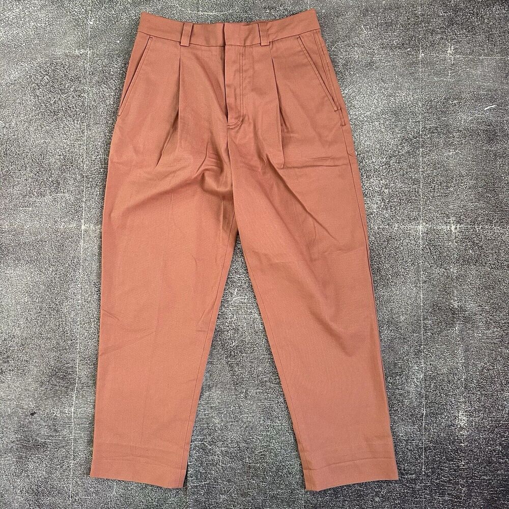 Womens Acne Studios Cotton Twill Pastel Pink Straight Leg Chino Pants Sz 30 X 30